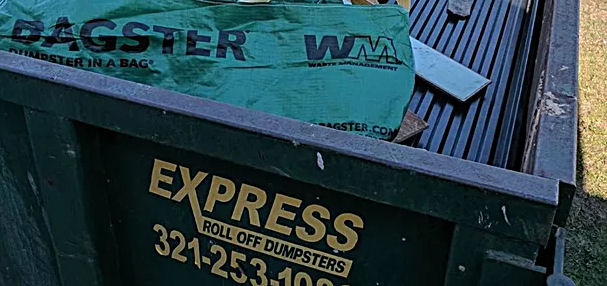 Express Roll Off Dumpster::Cleaning up is EASY with Brevard Express Roll Off Dumpster! express roll off dumpster rental melbourne